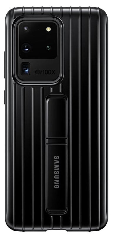 Оригинален Противоударен Калъф за Samsung S20 Ultra Protective Standing Cover Case EF-RG988CBEGEU, Черен