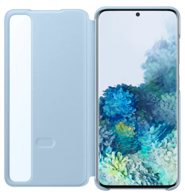 Оригинален Активен Калъф за Samsung S20 Clear View Cover Book Case EF-ZG980CLE, Син (3)