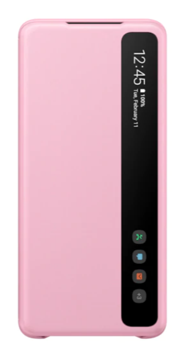 Оригинален Активен Калъф за Samsung S20 Plus Clear View Cover Book Case EF-ZG985CPEGEU, Розов