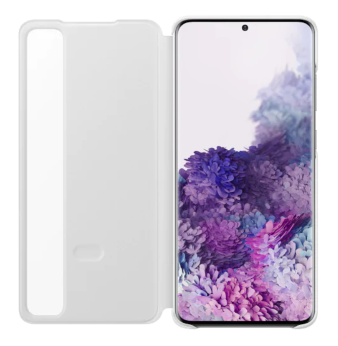 Оригинален Активен Калъф за Samsung S20 Plus Clear View Cover Book Case EF-ZG985CWEGEU, Бял (3)