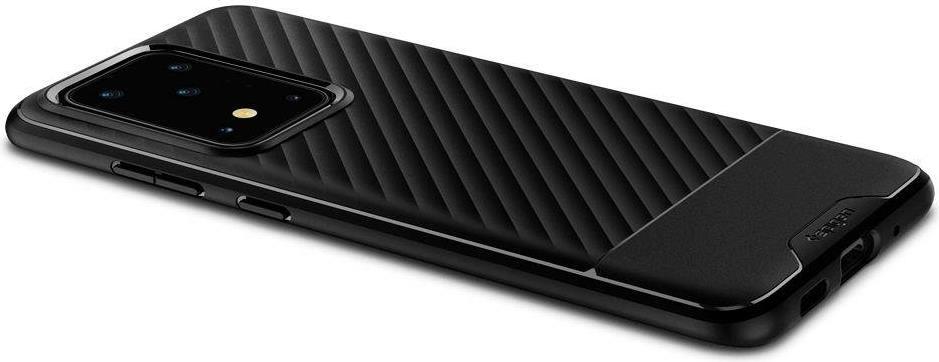 Противоударен Силиконов Калъф за Samsung S20 Ultra, Spigen Core Armor Case, Черен (4)