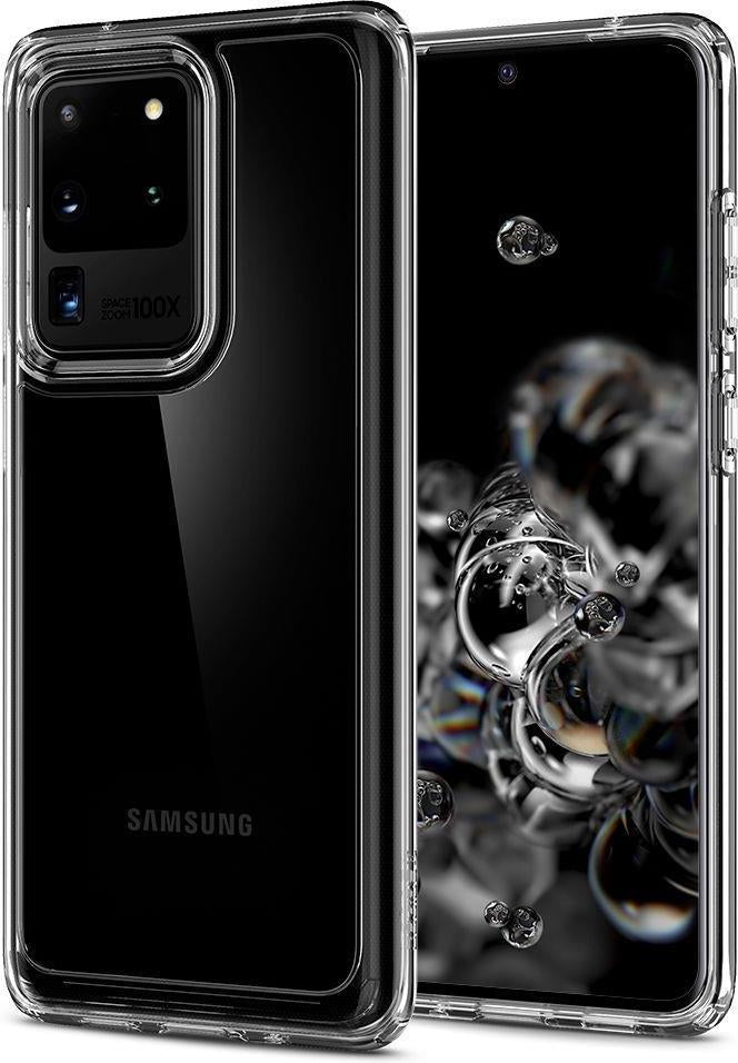 Противоударен Хибриден Калъф за Samsung S20 Ultra, Spigen Ultra Hybrid Case, Прозрачен