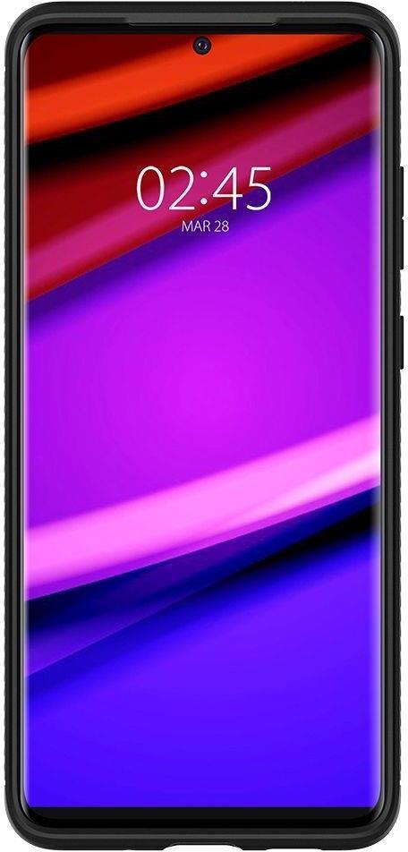 Противоударен Силиконов Калъф за Samsung S20 Ultra, Spigen Rugged Armor Case, Черен (3)