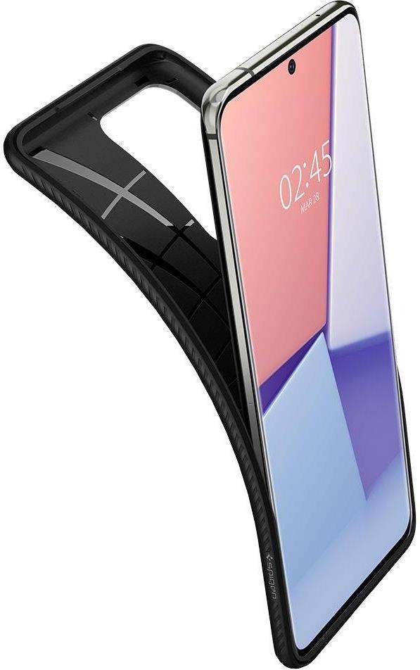 Противоударен Силиконов Калъф за Samsung S20 Ultra, Spigen Liquid Air Case, Черен (3)