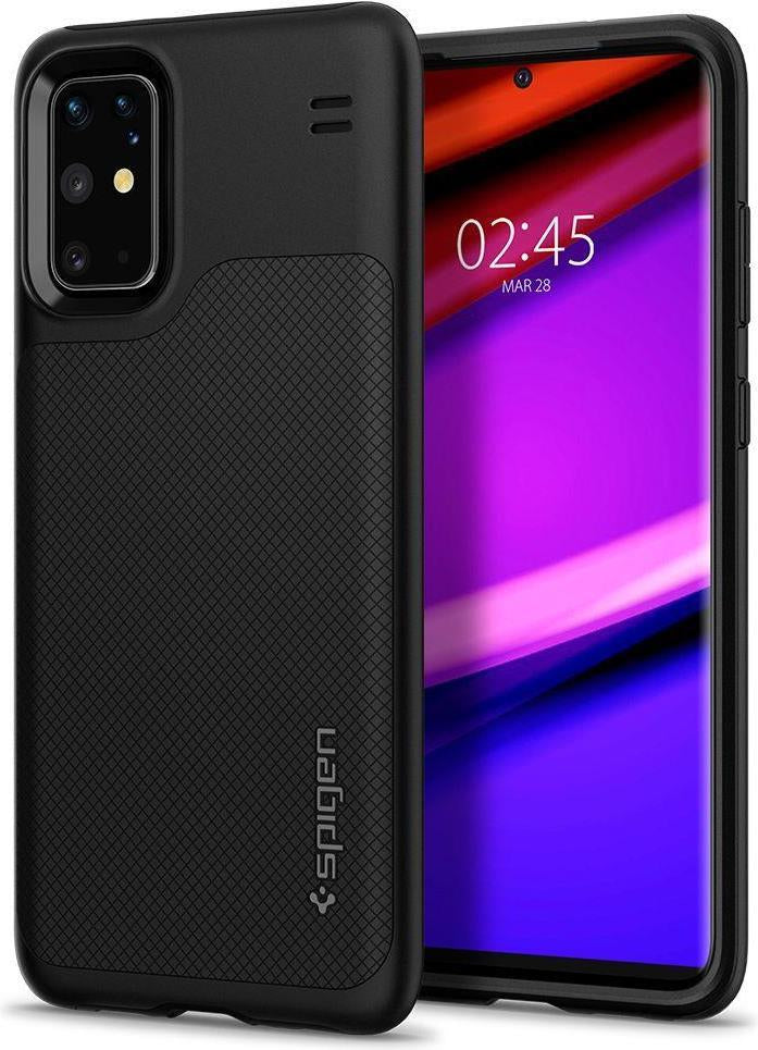 Противоударен Хибриден Калъф за Samsung S20 Plus, Spigen Hybrid NX Case, Черен