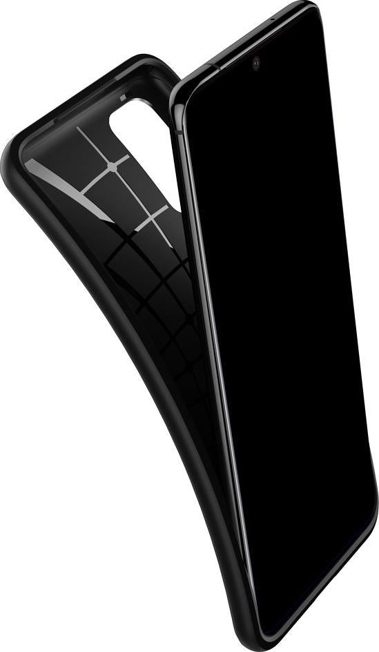 Противоударен Силиконов Калъф за Samsung S20 Plus, Spigen Core Armor Case, Черен (3)