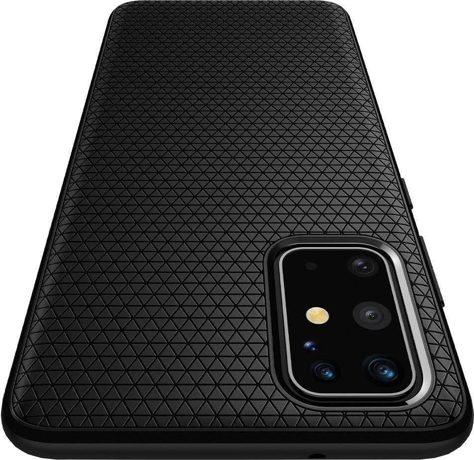 Противоударен Силиконов Калъф за Samsung S20 Plus, Spigen Liquid Air Case, Черен (3)