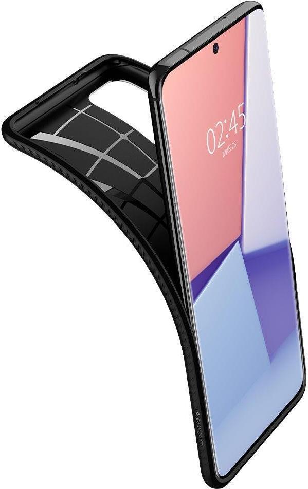 Противоударен Силиконов Калъф за Samsung S20 Plus, Spigen Liquid Air Case, Черен (2)