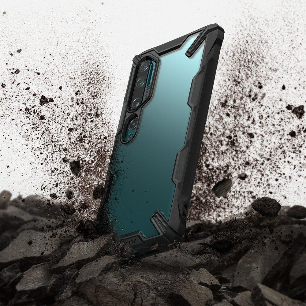 Противоударен Хибриден Калъф за Xiaomi Mi Note 10/Pro, Ringke Fusion X Case, Зелен (3)
