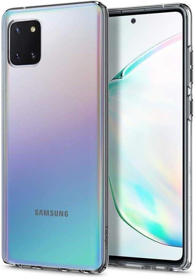 Противоударен Силиконов Калъф за Samsung Note 10 Lite, Spigen Liquid Crystal Case, Прозрачен