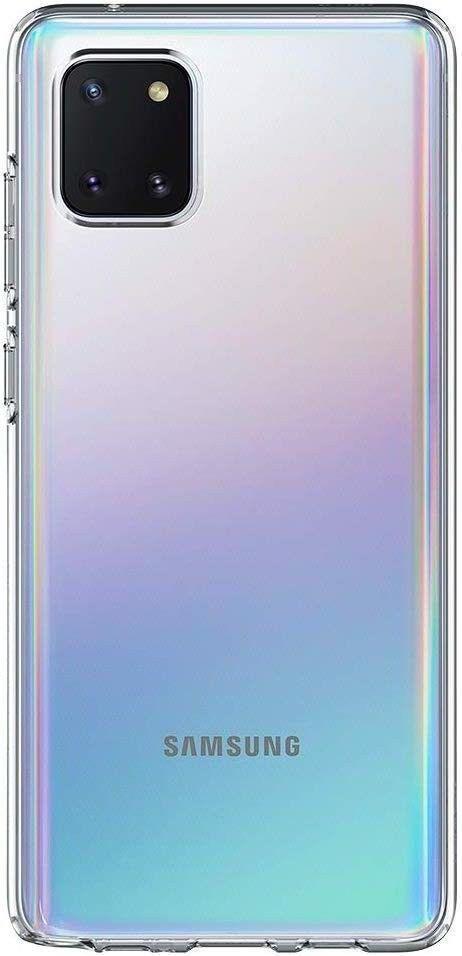 Противоударен Силиконов Калъф за Samsung Note 10 Lite, Spigen Liquid Crystal Case, Прозрачен (6)