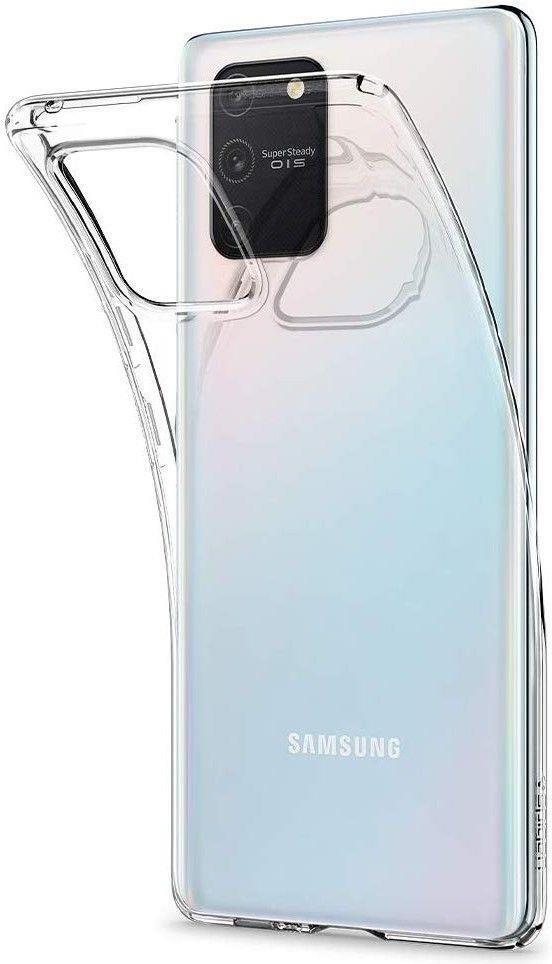 Противоударен Силиконов Калъф за Samsung S10 Lite, Spigen Liquid Crystal Case, Прозрачен (4)