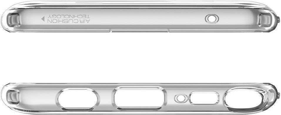 Противоударен Силиконов Калъф за Samsung Note 10 Lite, Spigen Liquid Crystal Case, Прозрачен (7)