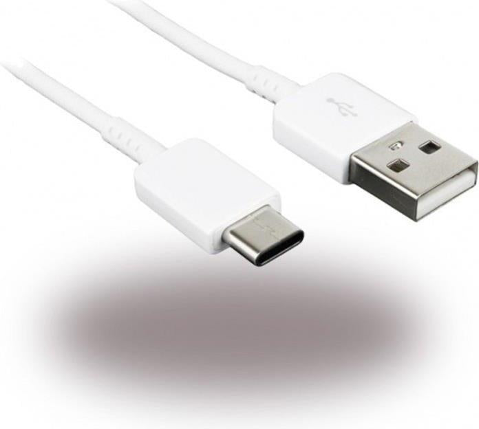 Оригинален USB-C Кабел за Samsung c Бързо Зареждане 0.8m EP-DR140AWE, Бял (Bulk)