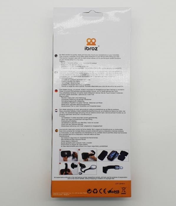 Стойка за Велосипед и Мотор, Ibroz Bike Holder Waterproof 5.8", Черен (7)