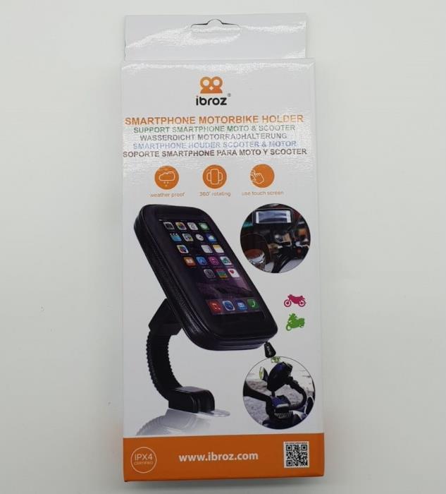 Стойка за Велосипед и Мотор, Ibroz Bike Holder Waterproof 5.8", Черен (6)