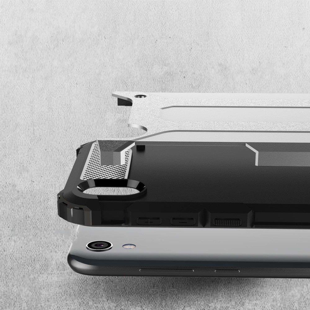 Противоударен Хибриден Калъф за Huawei Y5 2019, Forcell Armor Case, Черен (2)