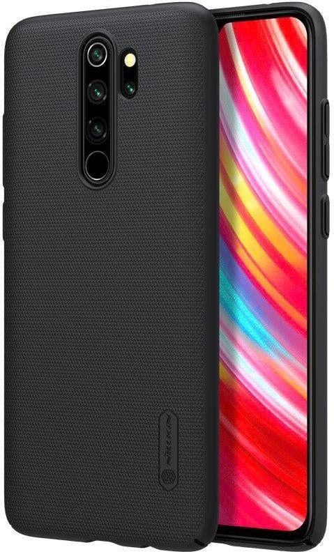 Калъф с Поставка за Xiaomi Redmi Note 8 Pro, Nillkin Super Frosted Case, Черен
