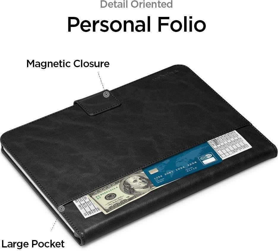 Защитен Калъф за iPad Air 11" 2026-2020, Spigen Stand Folio Case, Черен (7)