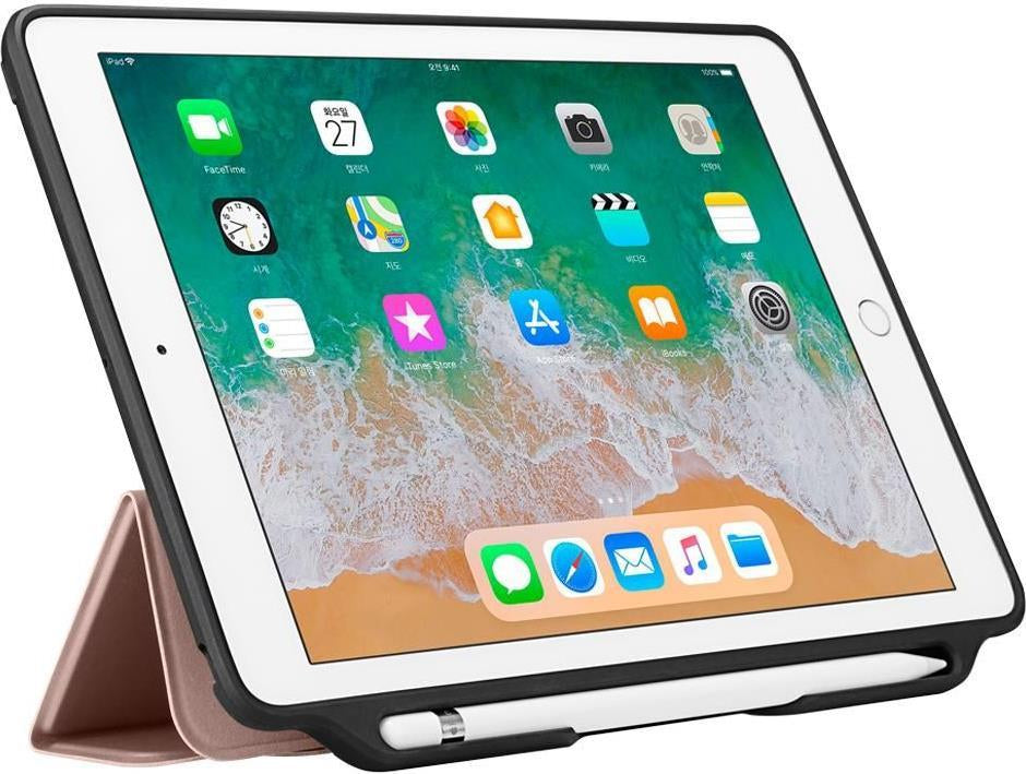 Калъф с Pen Поставка за iPad Air/ 6/ 5 9.7", Spigen Smart Fold 2 Case, Розов (2)