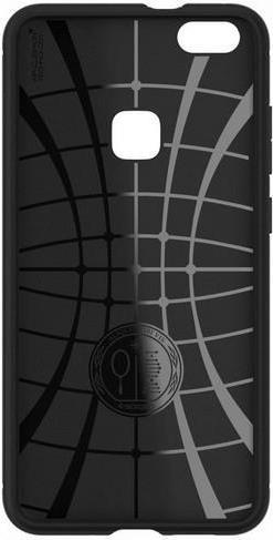 Противоударен Силиконов Калъф за Huawei P10 Lite, Spigen Rugged Armor Case, Черен (3)