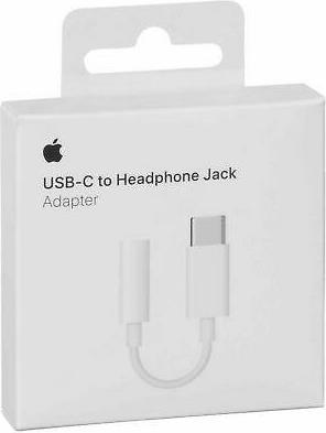 Оригинален Аудио Преход/Адаптер за iPad и MacBook, Apple USB-C to Aux 3.5mm MU7E2ZM/A, Бял