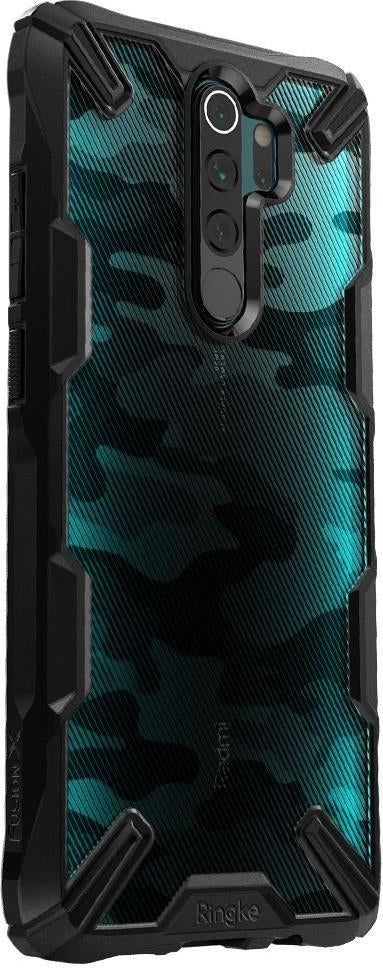Противоударен Хибриден Калъф за Xiaomi Redmi Note 8 Pro, Ringke Fusion X Camouflage Case, Черен (5)