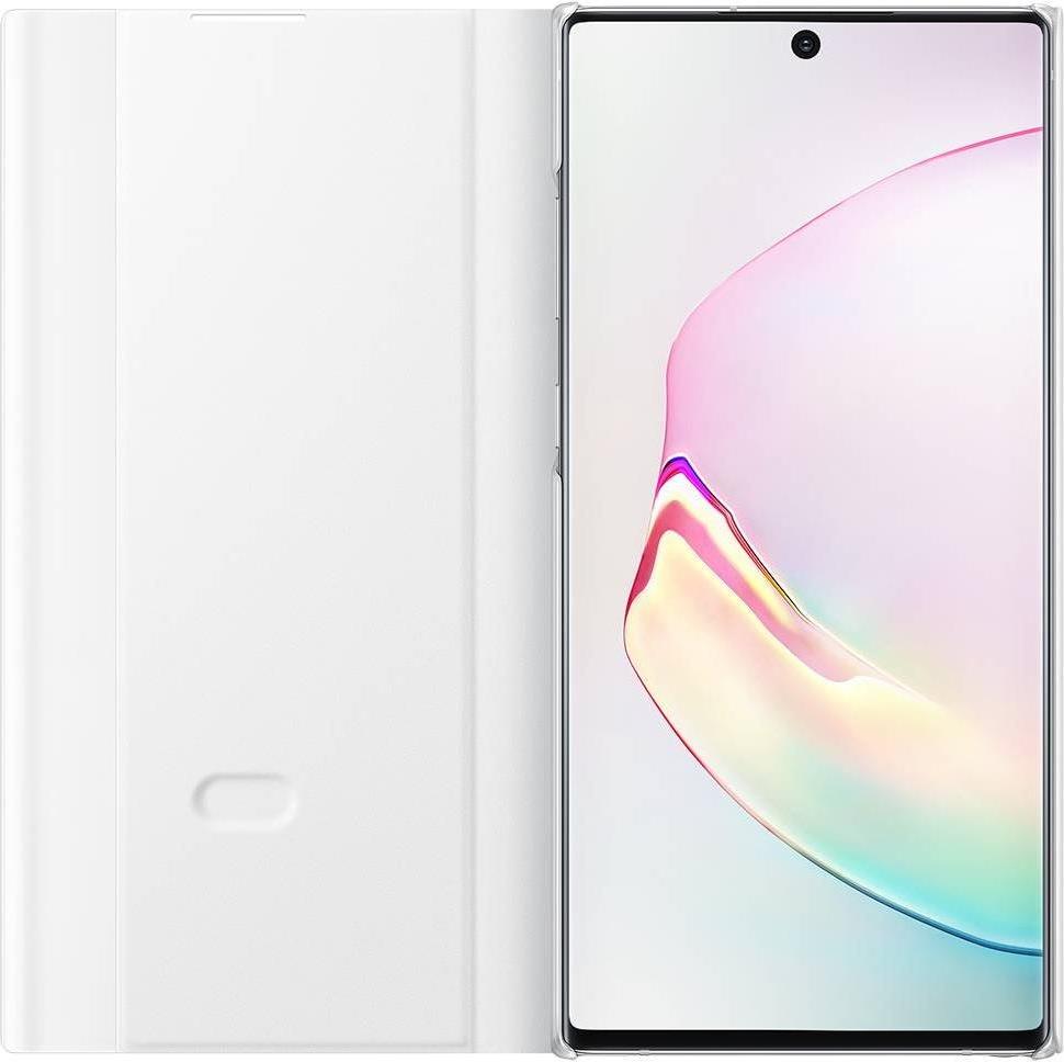 Оригинален Активен Калъф за Samsung Note 10 Plus Clear View Cover Book Case Ef-Zn975cwe, Бял (5)