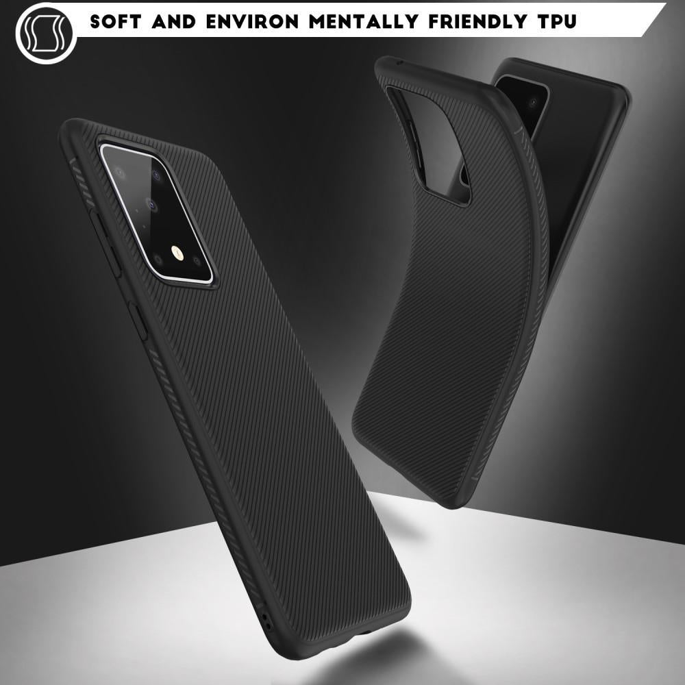Силиконов Калъф за Samsung S20 Ultra, Twill Case, Черен (8)