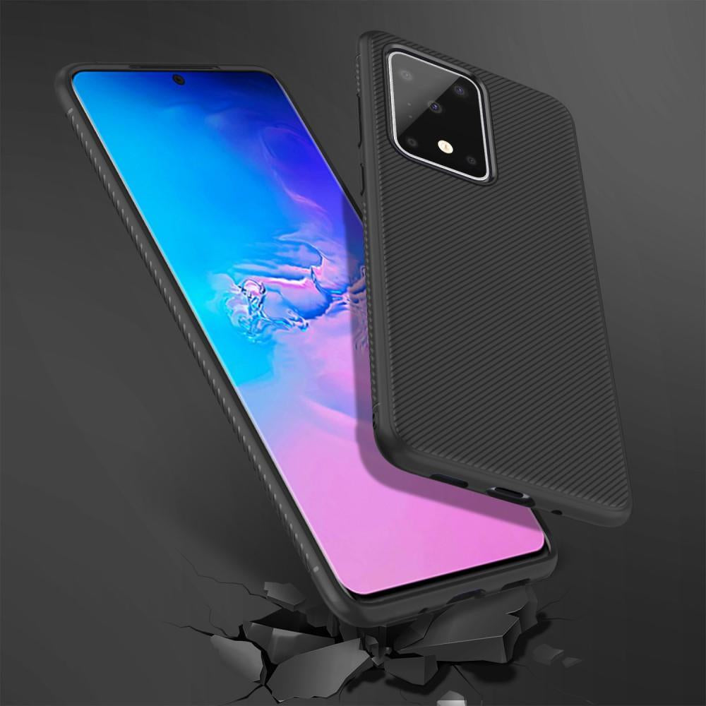 Силиконов Калъф за Samsung S20 Ultra, Twill Case, Черен (5)