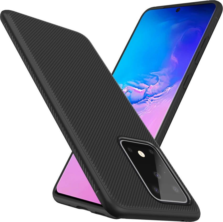 Силиконов Калъф за Samsung S20 Ultra, Twill Case, Черен (2)