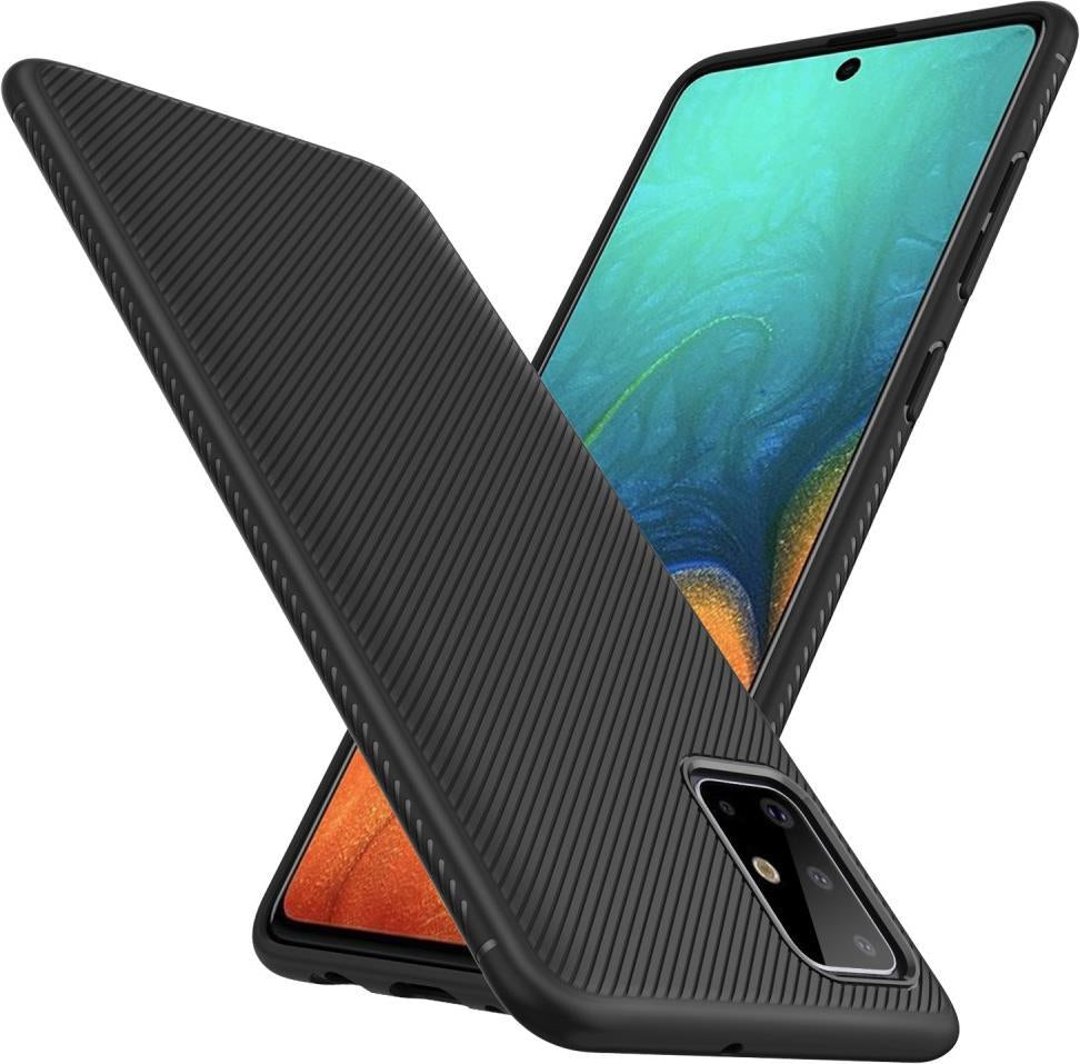 Силиконов Калъф за Samsung A71, Twill Case, Черен (2)