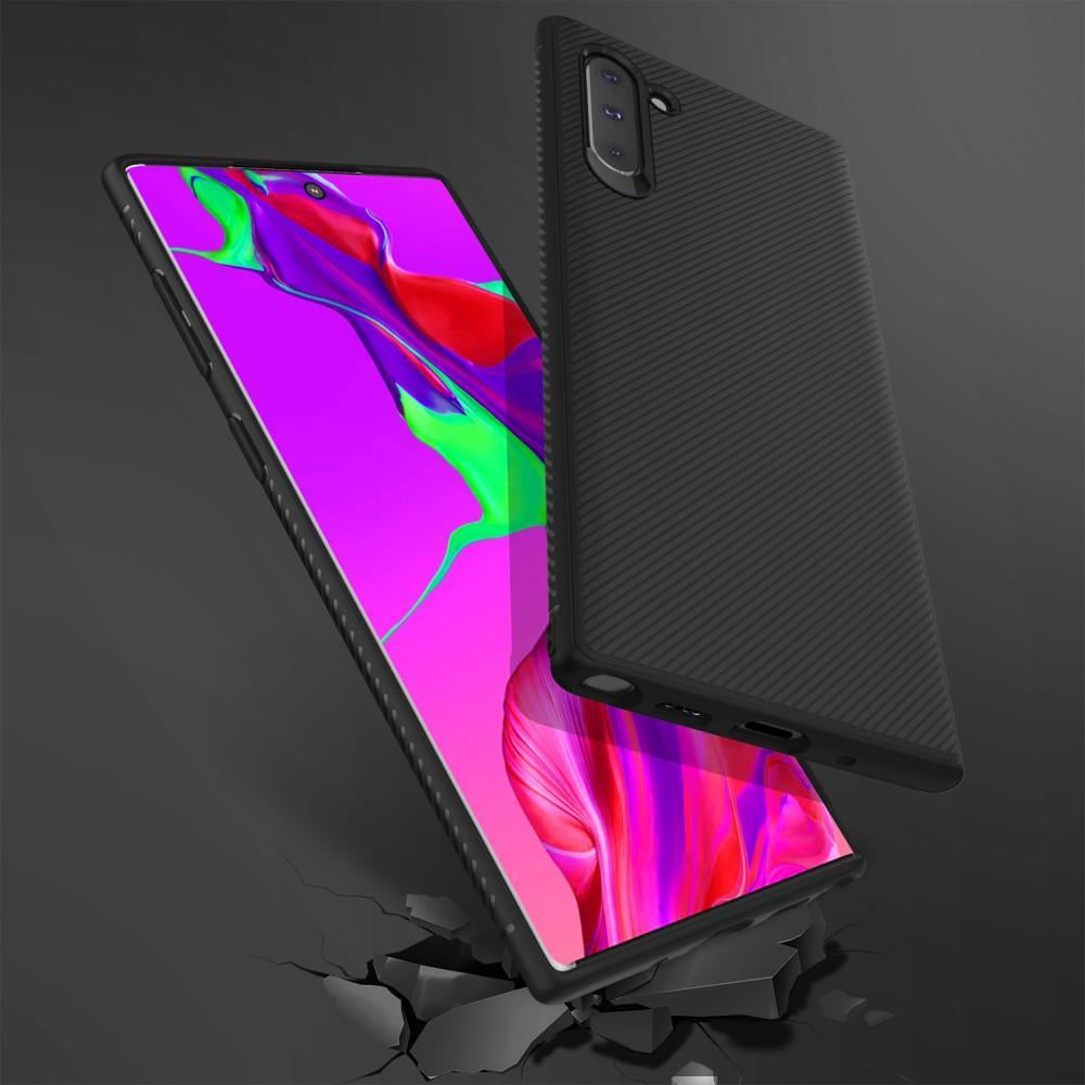Силиконов Калъф за Samsung Note 10, Twill Case, Черен (4)