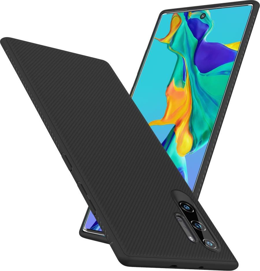 Силиконов Калъф за Samsung Note 10 Plus, Twill Case, Черен (2)