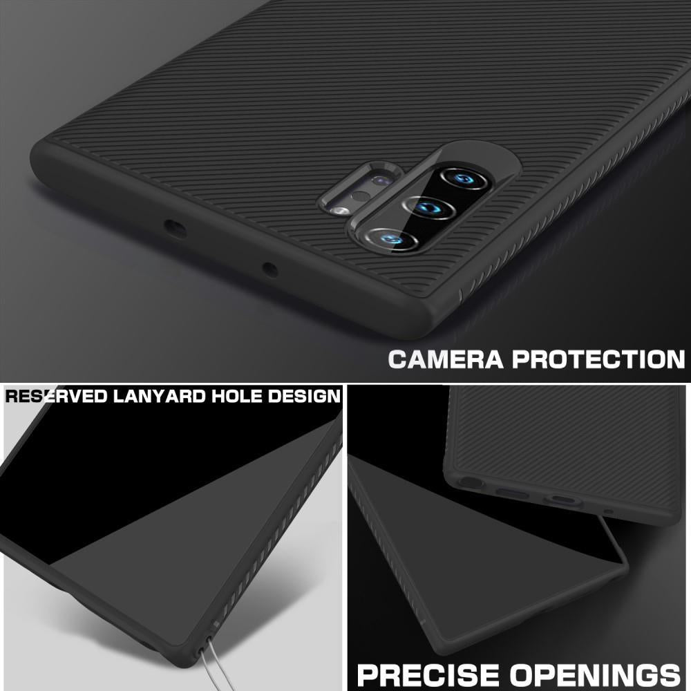 Силиконов Калъф за Samsung Note 10 Plus, Twill Case, Черен (7)