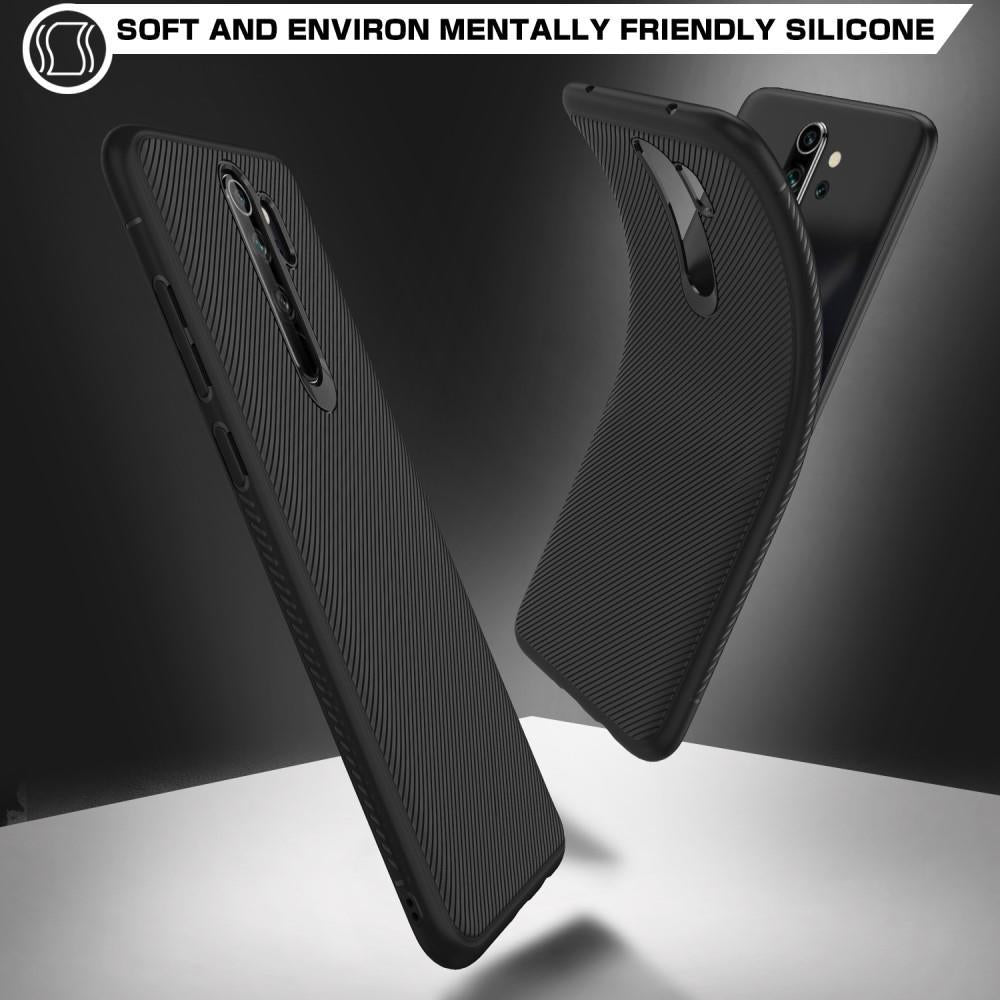Силиконов Калъф за Xiaomi Redmi Note 8 Pro, Twill Case, Черен (8)