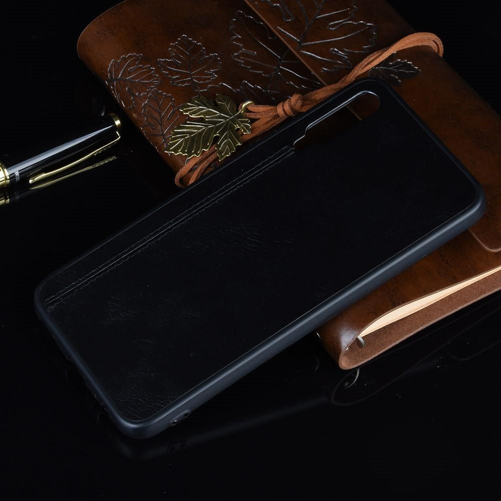 Кожен Калъф за Huawei P Smart Pro 2019, Leather Case, Черен (6)