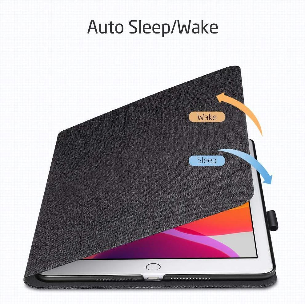 Калъф с Pen Поставка за iPad 9/ 8/ 7 10.2", ESR Simplicity Case, Черен (3)