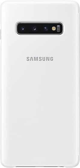 Оригинален Активен Калъф за Samsung S10 Plus Clear View Cover Book Case Ef-Zg975cwe, Бял (4)