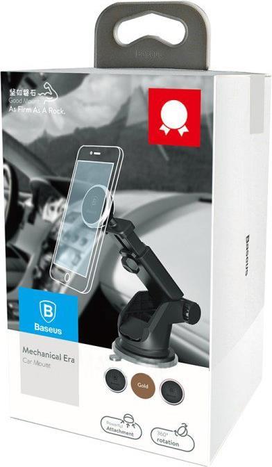 Стойка за Кола Магнитна, Baseus Holder Telescopic Magnetic, Черен (7)
