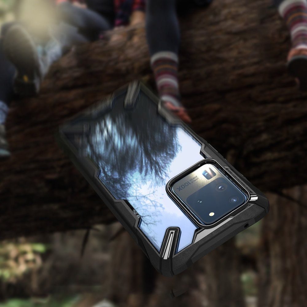 Противоударен Хибриден Калъф за Samsung S20 Ultra, Ringke Fusion X Case, Черен (5)