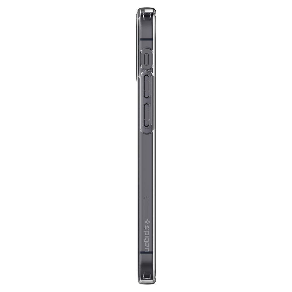 Противоударен Силиконов Калъф за iPhone 12 Mini, Spigen Liquid Crystal Case, Прозрачен (8)