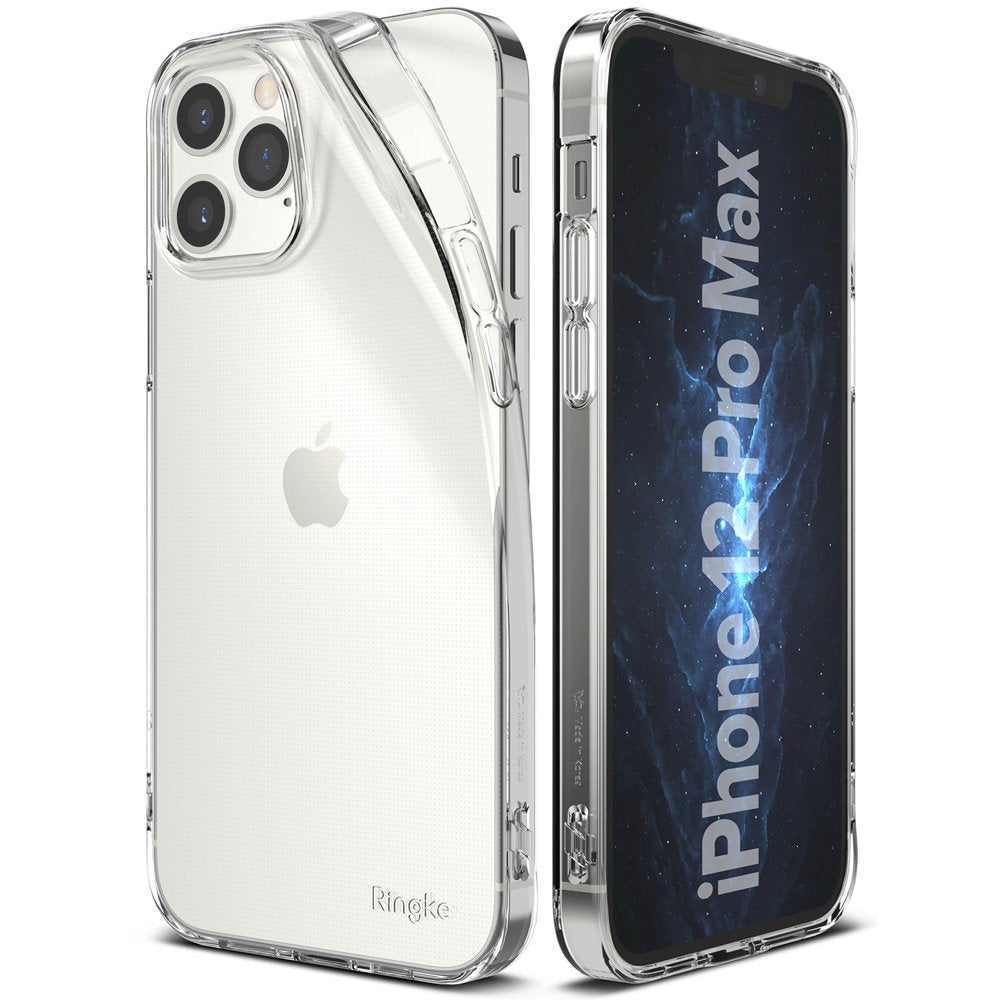 Противоударен Силиконов Калъф за iPhone 12 Pro Max, Ringke Air Case, Прозрачен (2)