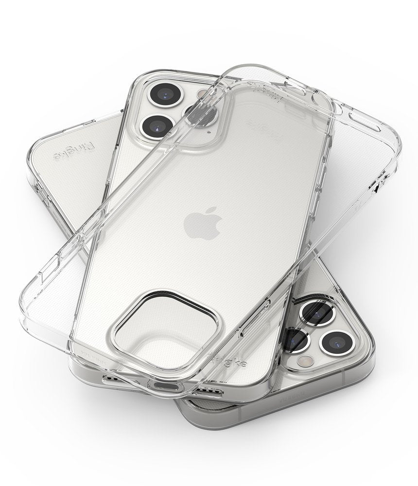 Противоударен Силиконов Калъф за iPhone 12 Pro Max, Ringke Air Case, Прозрачен (5)
