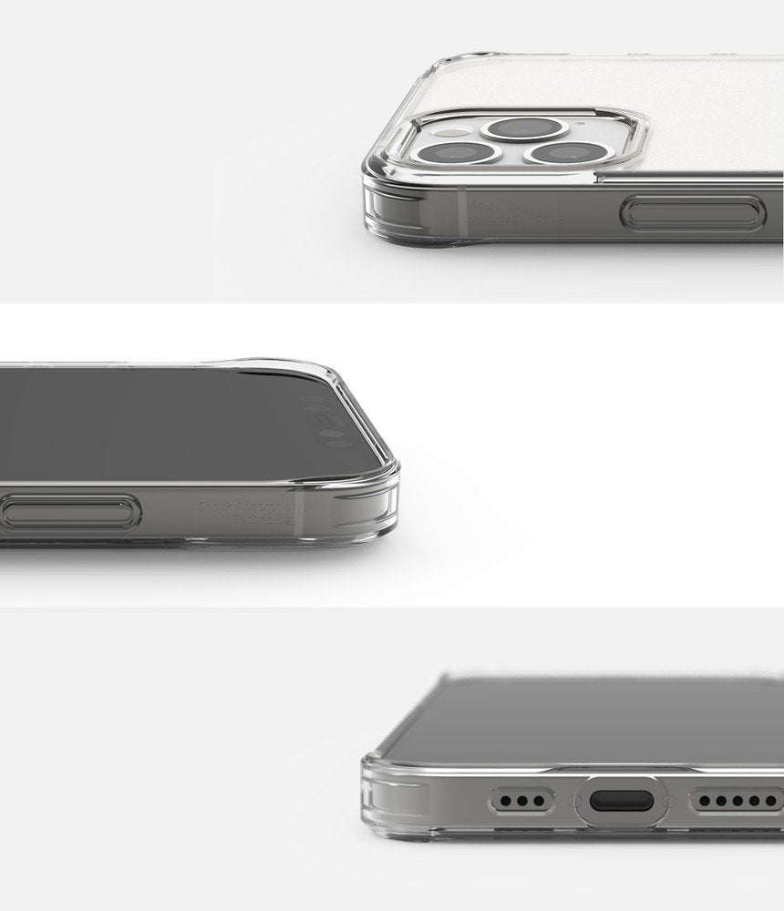 Противоударен Хибриден Калъф за iPhone 12/Pro, Ringke Fusion Matte Case, Прозрачен (4)
