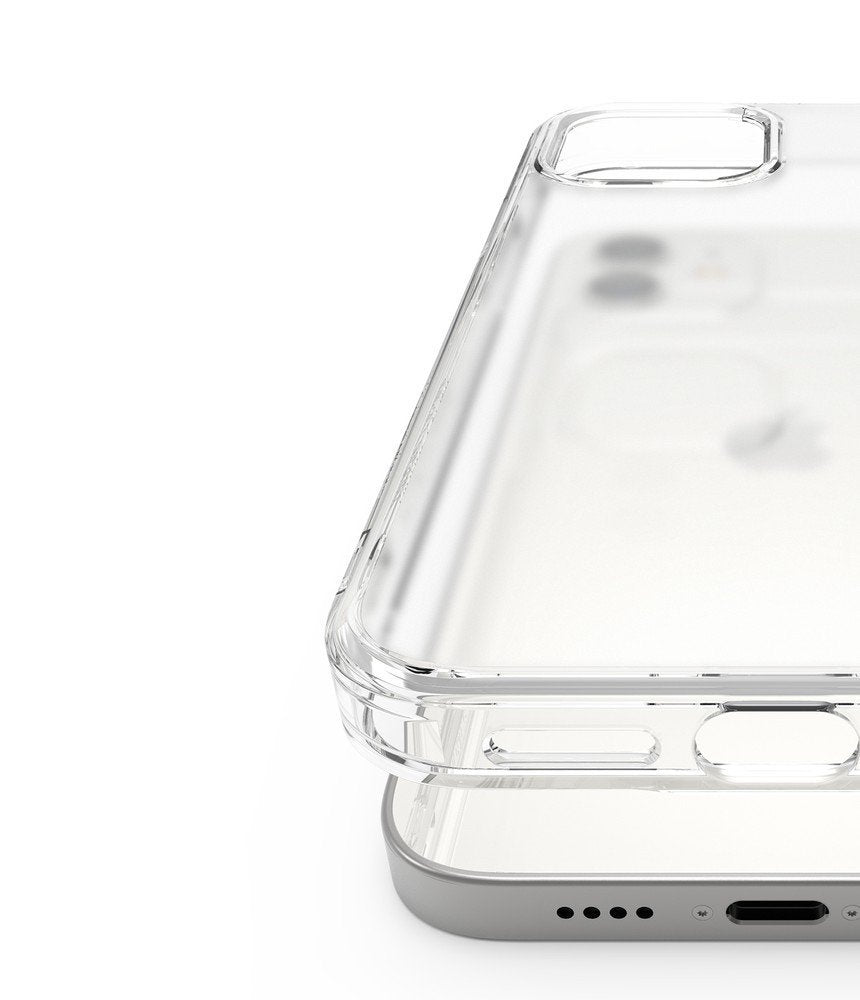 Противоударен Хибриден Калъф за iPhone 12 Mini, Ringke Fusion Matte Case, Прозрачен (3)