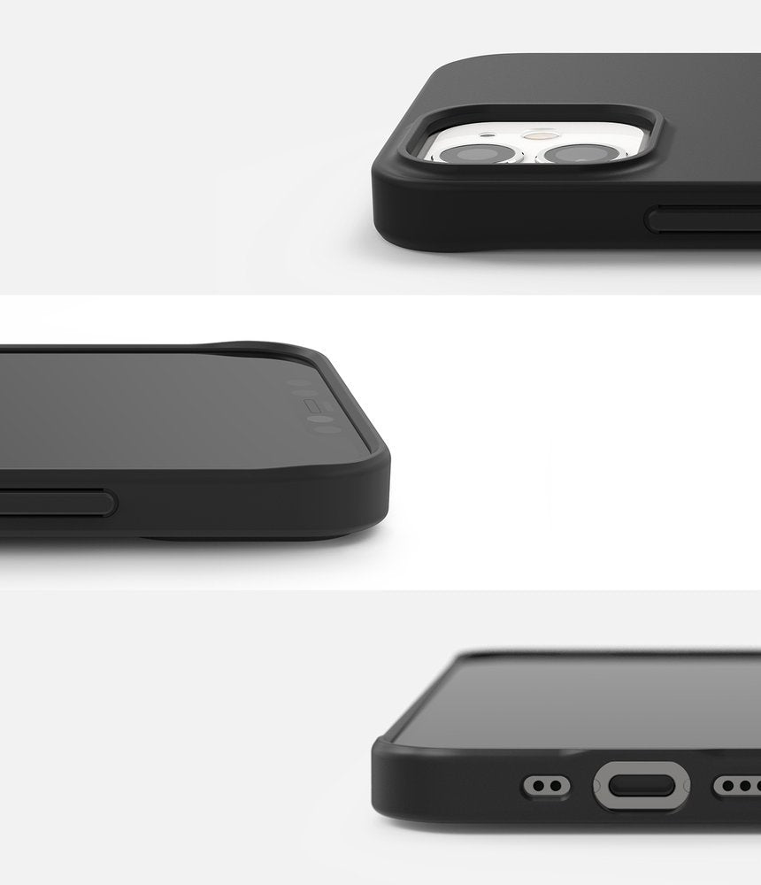 Противоударен Силиконов Калъф за iPhone 12 Mini, Ringke Air S Case, Черен (7)