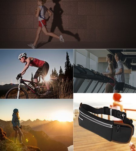 Спортен Калъф с Цип за Телефон, Ugreen Running Belt Case, Черен (3)