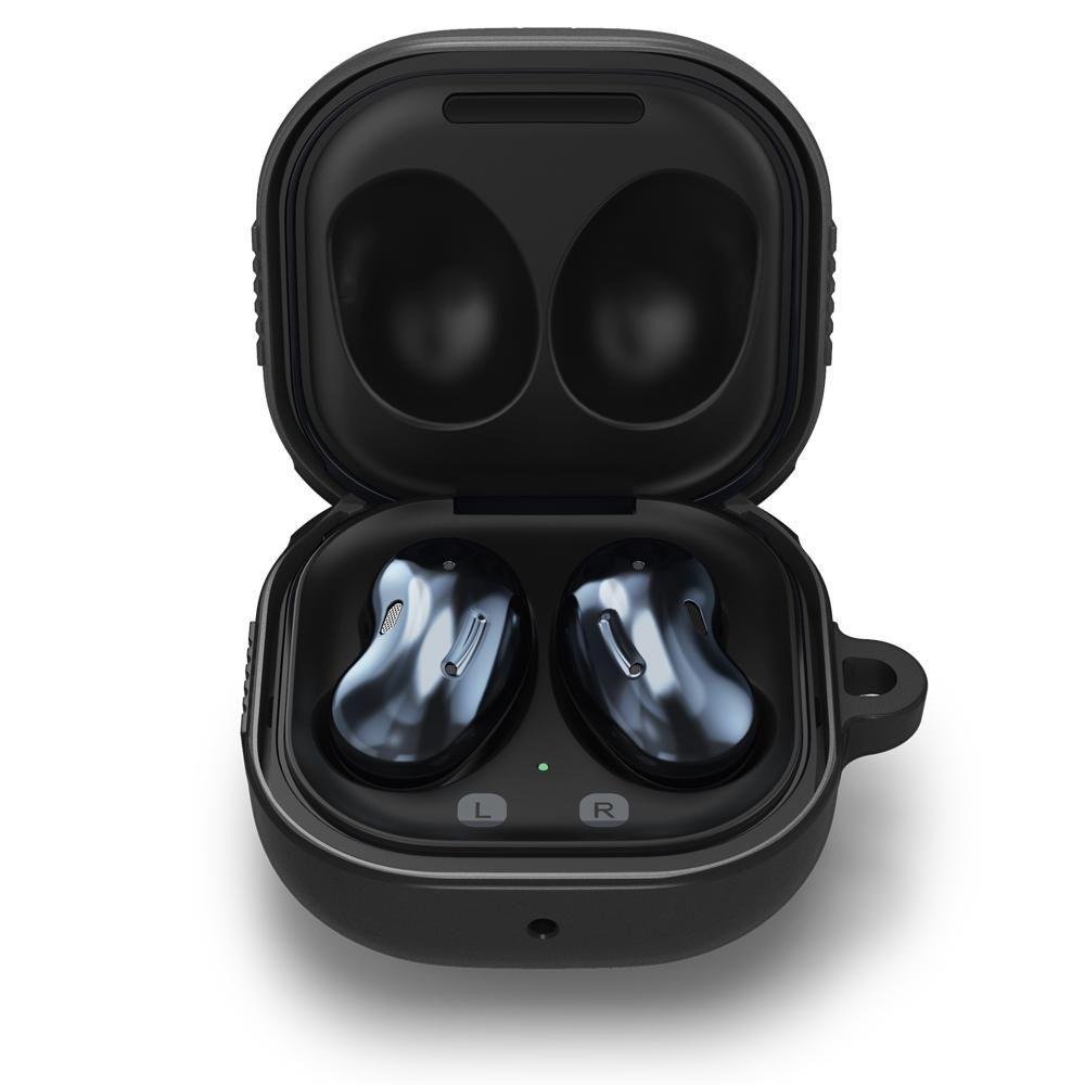 Калъф за Слушалки Samsung Galaxy Buds Live, Spigen Rugged Armor Case, Черен (3)