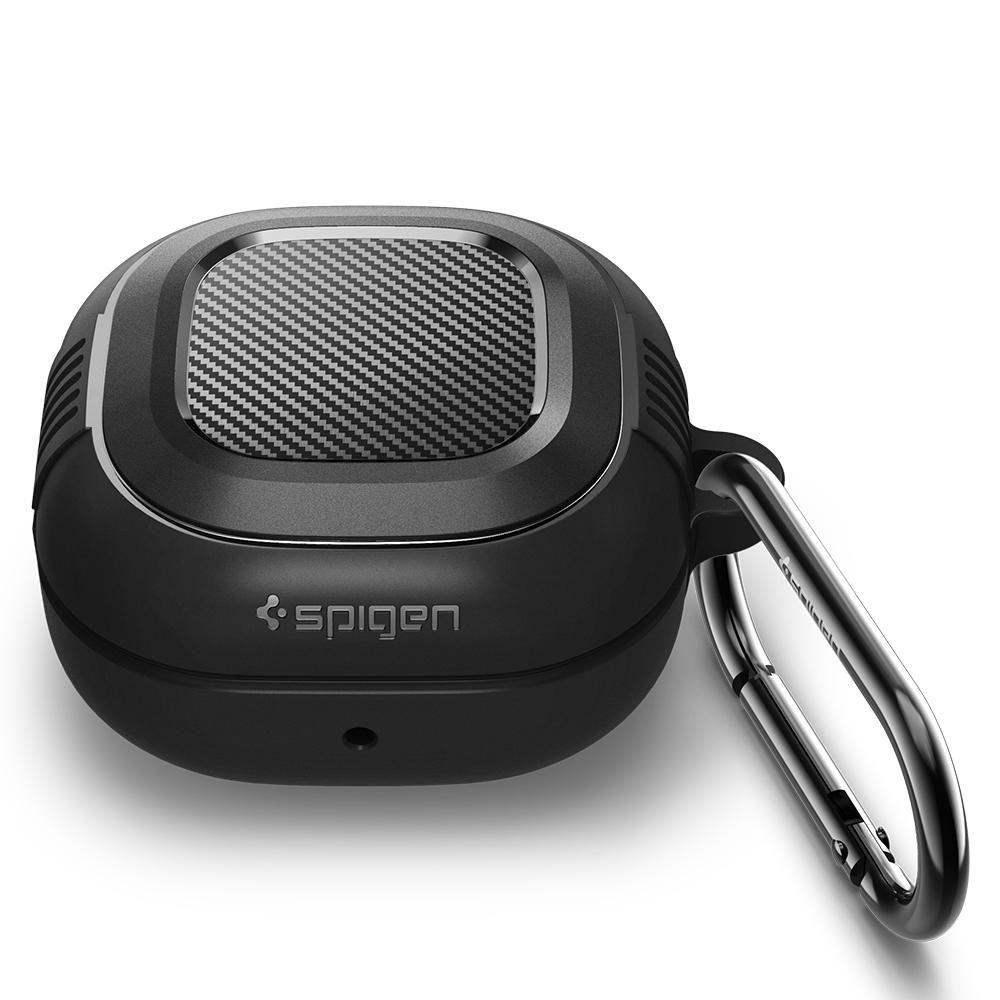 Калъф за Слушалки Samsung Galaxy Buds Live, Spigen Rugged Armor Case, Черен